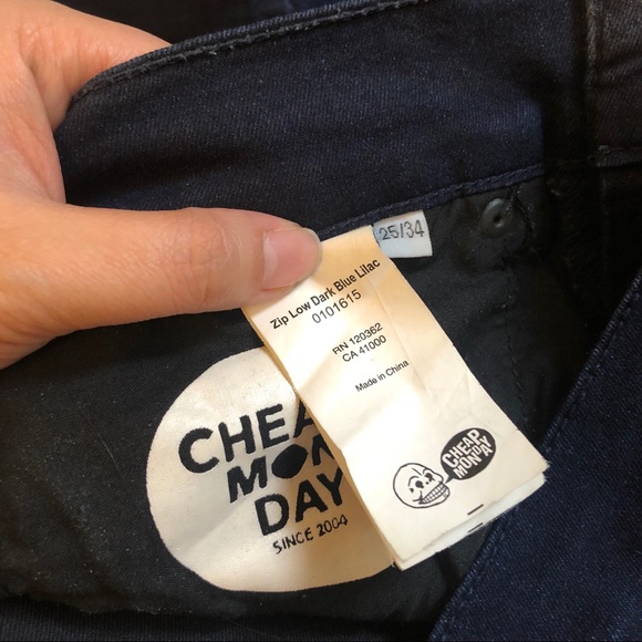 CHEAP MONDAY Navy Blue Jeans - Picture 6 of 6
